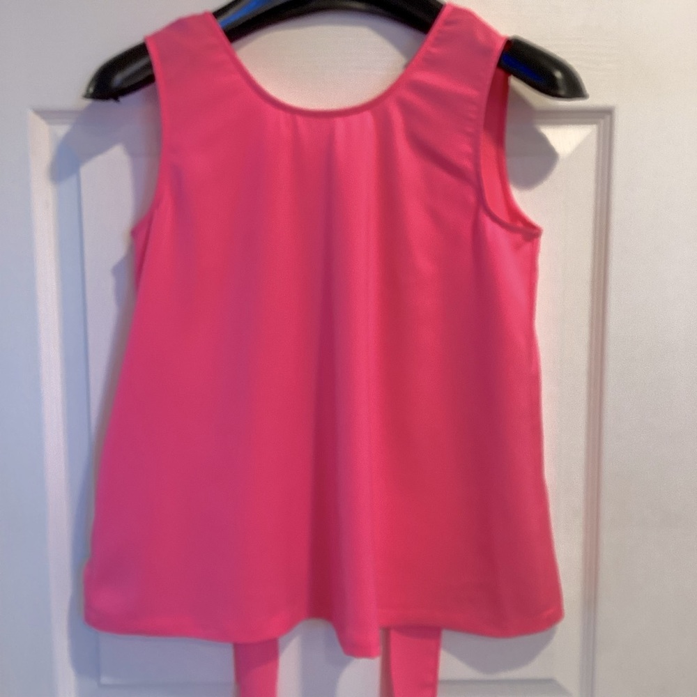 Flowy J. Crew Tank with bow tie back closure Size 00